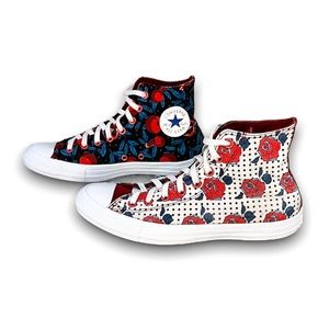 Converse Chuck Taylor All Star Pomegranate Roses and Polka Dots